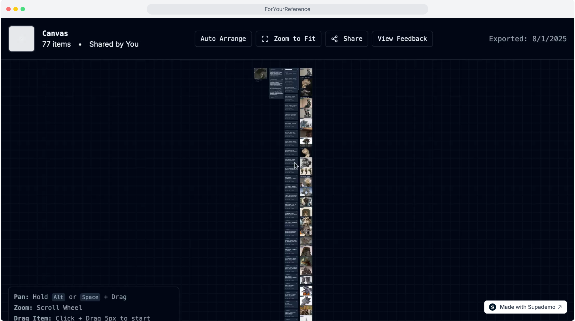 The canvas after AI generation